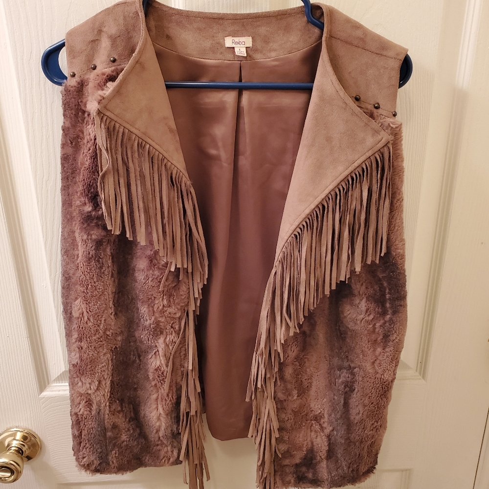 Faux fur vest